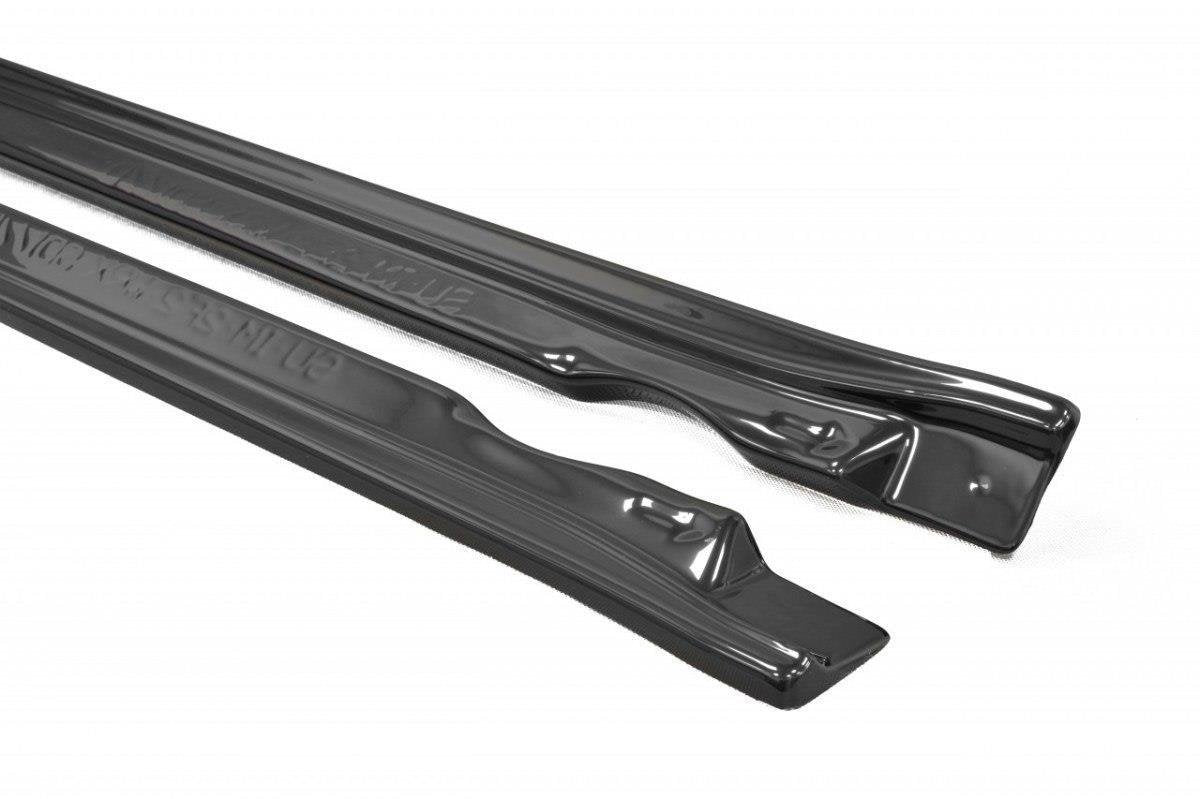 Seitenschweller Ansatz für Subaru Impreza II WRX schwarz Hochglanz