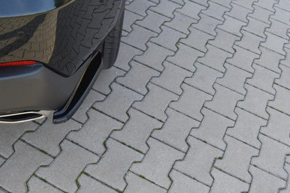 Heck Ansatz Flaps Diffusor für Lexus NX Mk1 T schwarz Hochglanz