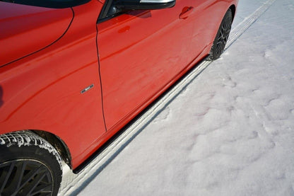 Seitenschweller Ansatz für BMW 3er F30 schwarz Hochglanz
