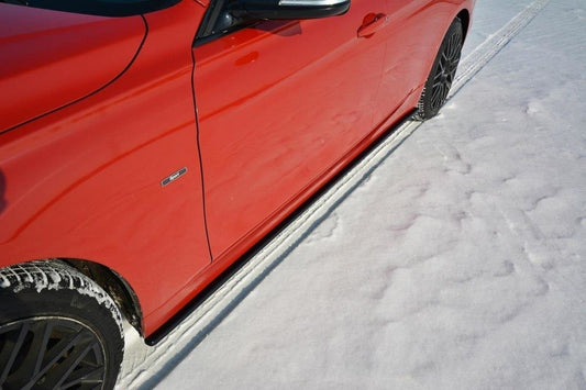 Seitenschweller Ansatz für BMW 3er F30 schwarz Hochglanz