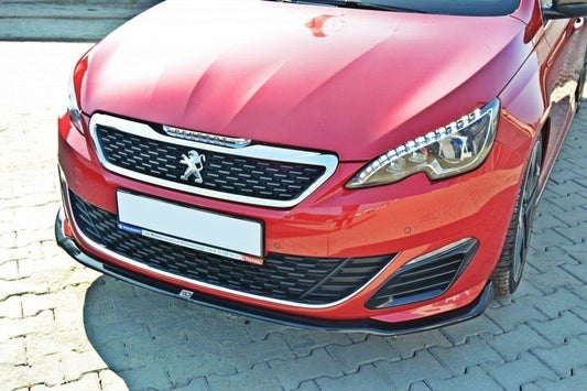 Front Ansatz für v.1 PEUGEOT 308 II GTI schwarz Hochglanz