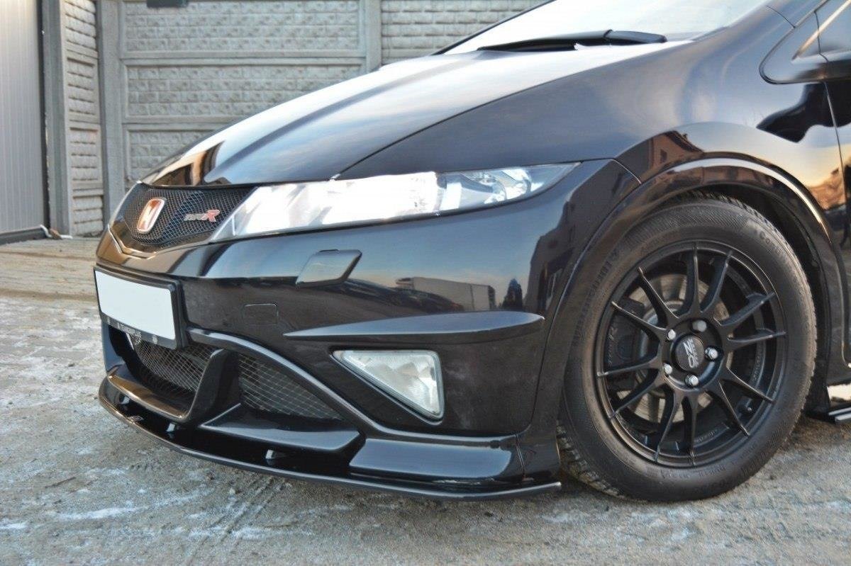 Front Ansatz für HONDA CIVIC VIII TYPE R GP schwarz Hochglanz