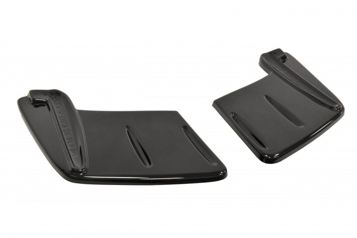 Heck Ansatz Flaps Diffusor für Mitsubishi Lancer Evo X schwarz Hochglanz
