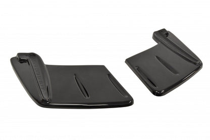 Heck Ansatz Flaps Diffusor für Mitsubishi Lancer Evo X schwarz Hochglanz