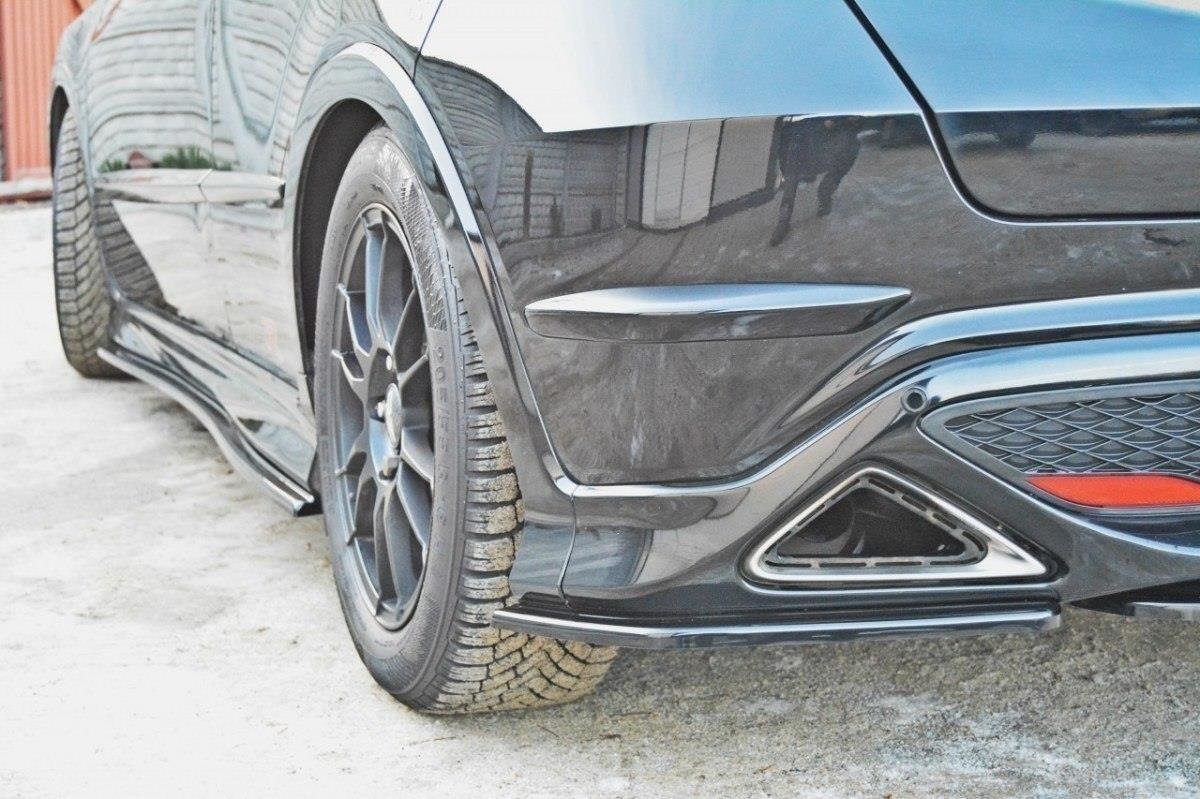 Heck Ansatz Flaps Diffusor für HONDA CIVIC VIII TYPE S/R Carbon Look
