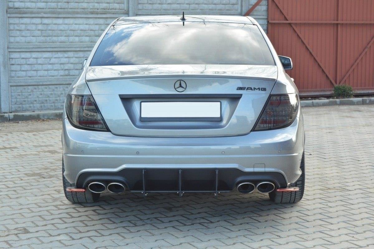 Mercedes-Benz C Limousine / Kombi AMG-Line W204 / S204 Diffusor Heck Ansatz für Heckschürze für & Heck Ansatz Flaps Diffusor für