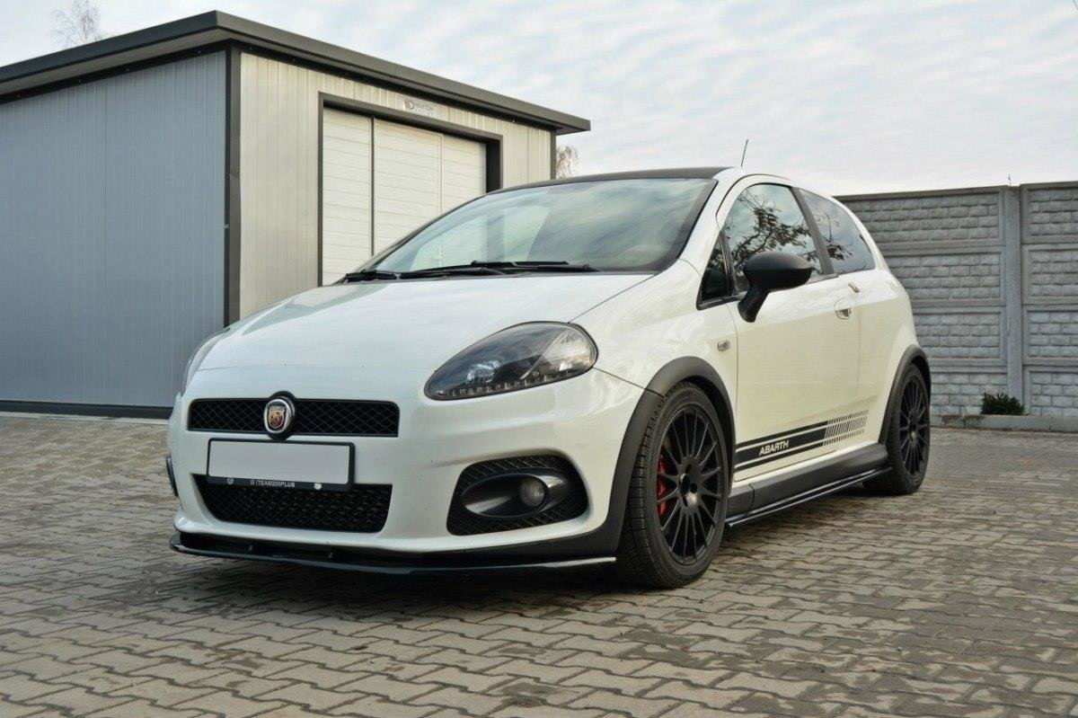 Front Ansatz V.2 für FIAT GRANDE PUNTO ABARTH schwarz Hochglanz