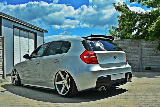 Seitenschweller Ansatz für BMW 1er E87 schwarz Hochglanz