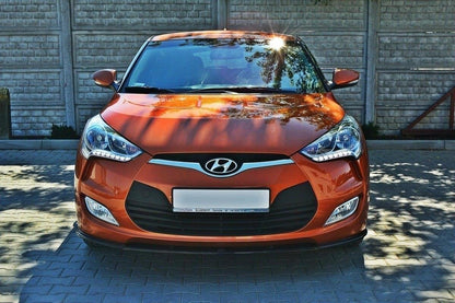 Front Ansatz für Hyundai Veloster schwarz Hochglanz