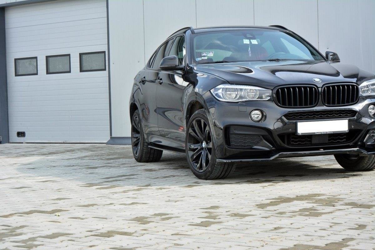 Seitenschweller Ansatz für BMW X6 F16 M Paket schwarz Hochglanz