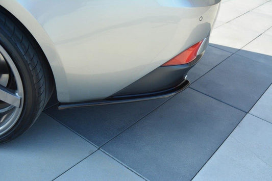 Heck Ansatz Flaps Diffusor für Lexus IS Mk3 T schwarz Hochglanz
