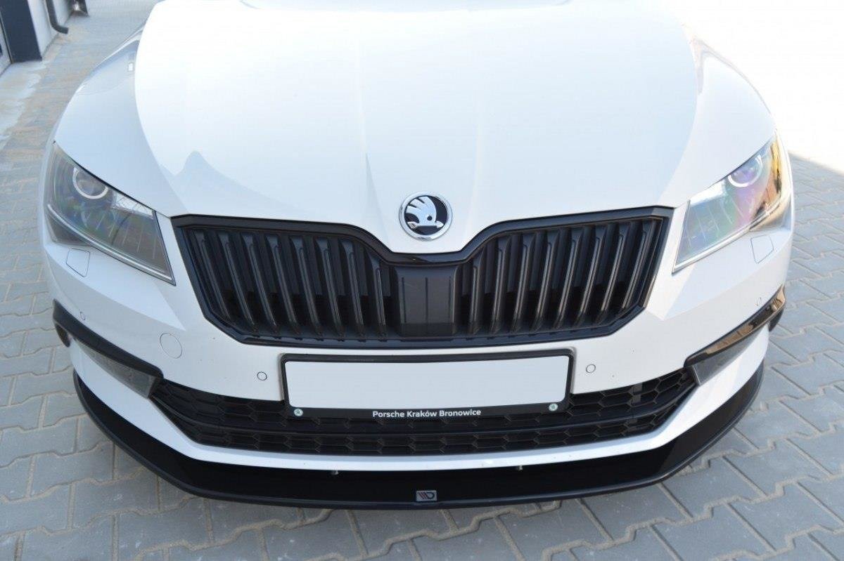 Front Ansatz V.3 für Skoda Superb Mk3 schwarz matt