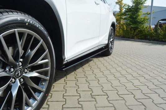 Seitenschweller Ansatz für Lexus RX Mk4 schwarz Hochglanz