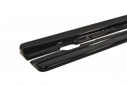 Seitenschweller Ansatz für Chevrolet Camaro SS / Standard Mk5 schwarz Hochglanz