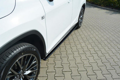 Seitenschweller Ansatz für Lexus RX Mk4 schwarz Hochglanz