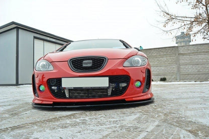 Front Ansatz für SEAT LEON MK2 MS DESIGN schwarz Hochglanz