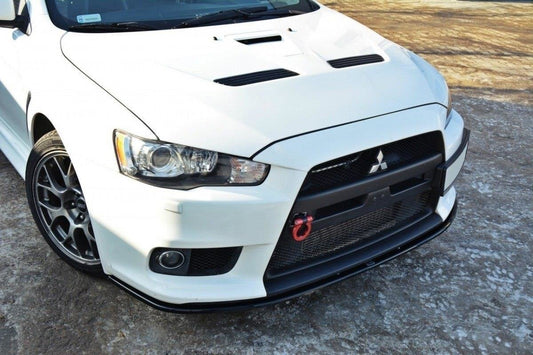 Front Ansatz V.2 für Mitsubishi Lancer Evo X schwarz matt
