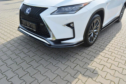 Front Ansatz V.1 für Lexus RX Mk4 F-Sport schwarz Hochglanz