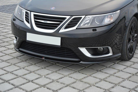 Front Ansatz für Saab 9-3 Aero Mk2 Facelift schwarz Hochglanz