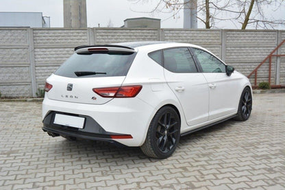 Diffusor Heck Ansatz für SEAT LEON III FR schwarz Hochglanz