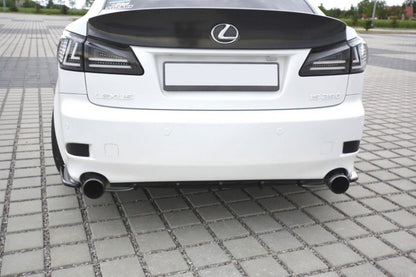 Diffusor Heck Ansatz für Lexus IS Mk2 schwarz Hochglanz
