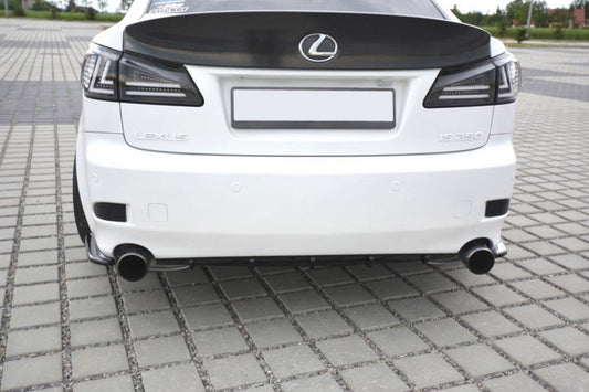 Diffusor Heck Ansatz für Lexus IS Mk2 schwarz Hochglanz