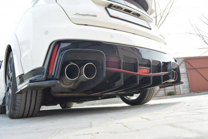 Diffusor Heck Ansatz für HONDA CIVIC IX TYPE R schwarz Hochglanz
