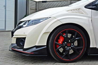 Front Ansatz für v.1 HONDA CIVIC IX TYPE R schwarz Hochglanz