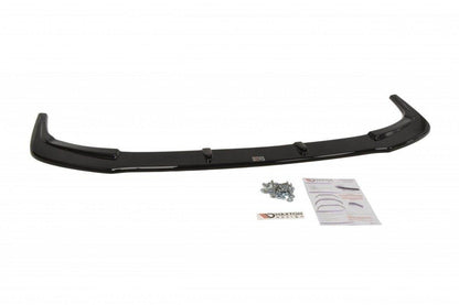 Front Ansatz V.1 für Mitsubishi Lancer Evo X schwarz Hochglanz