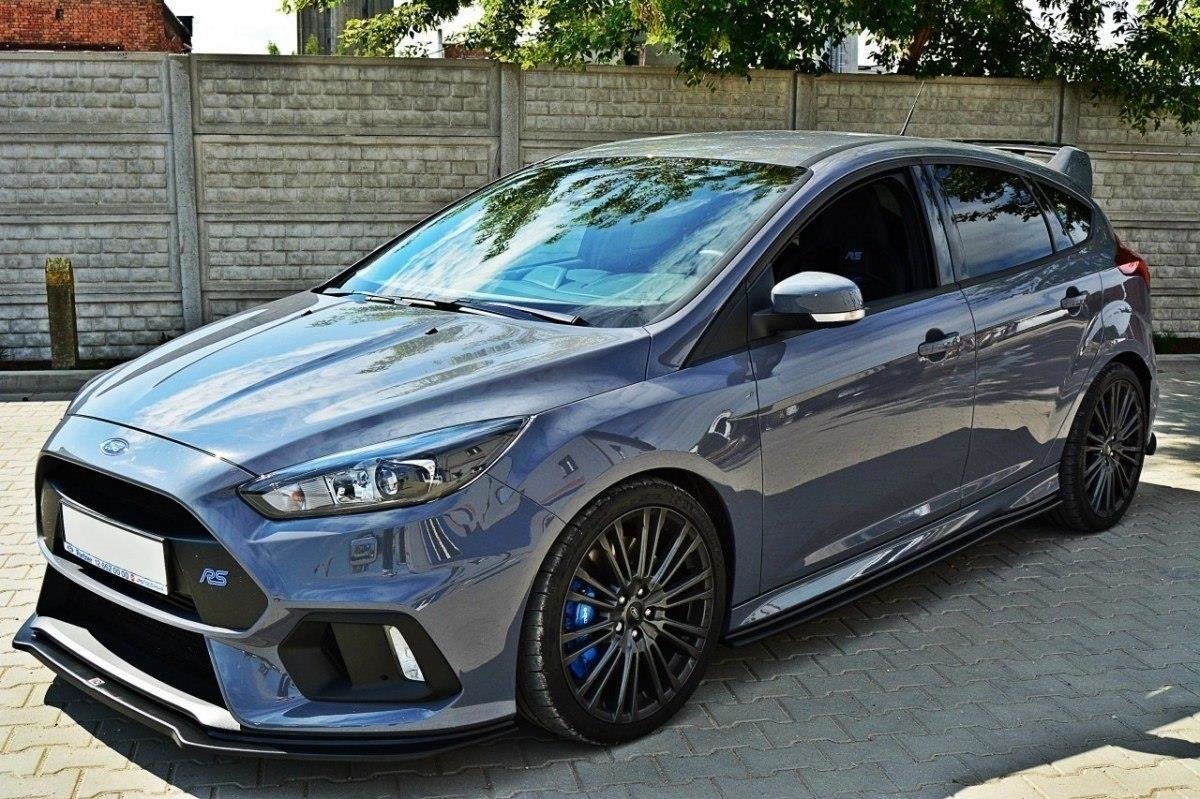 Front Ansatz V.4 für Ford Focus RS Mk3 schwarz Hochglanz