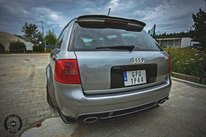 Heck Ansatz Flaps Diffusor für AUDI RS6 C5 AVANT schwarz Hochglanz