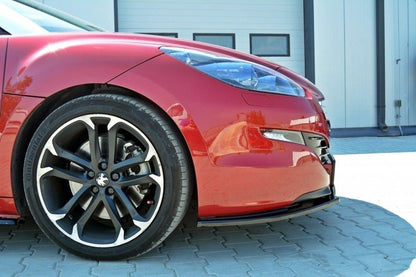 Front Ansatz V.1 für Peugeot RCZ Mk1 Facelift schwarz Hochglanz