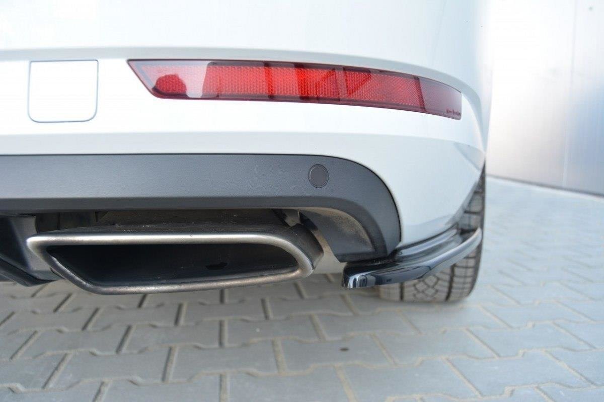Heck Ansatz Flaps Diffusor für SKODA SUPERB III schwarz matt