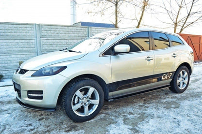 Seitenschweller Ansatz für MAZDA CX-7 schwarz Hochglanz