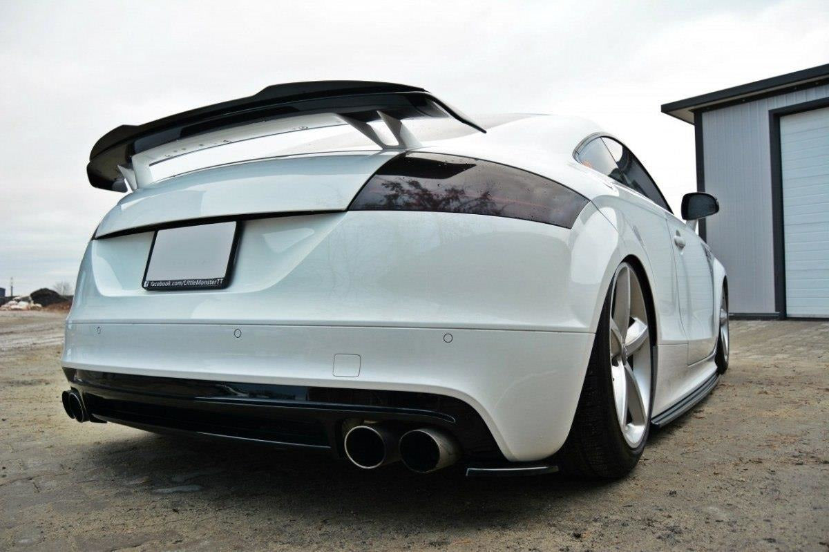 Heck Ansatz Flaps Diffusor passend für Diffusor passend für AUDI TT MK2 RS schwarz Hochglanz schwarz Hochglanz