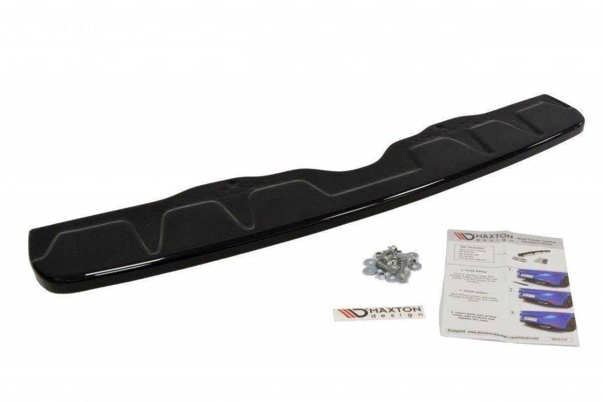 Mittlerer Diffusor Heck Ansatz V.1 für SUBARU WRX STI schwarz Hochglanz