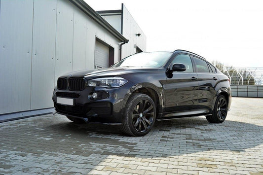 Seitenschweller Ansatz für BMW X6 F16 M Paket schwarz Hochglanz