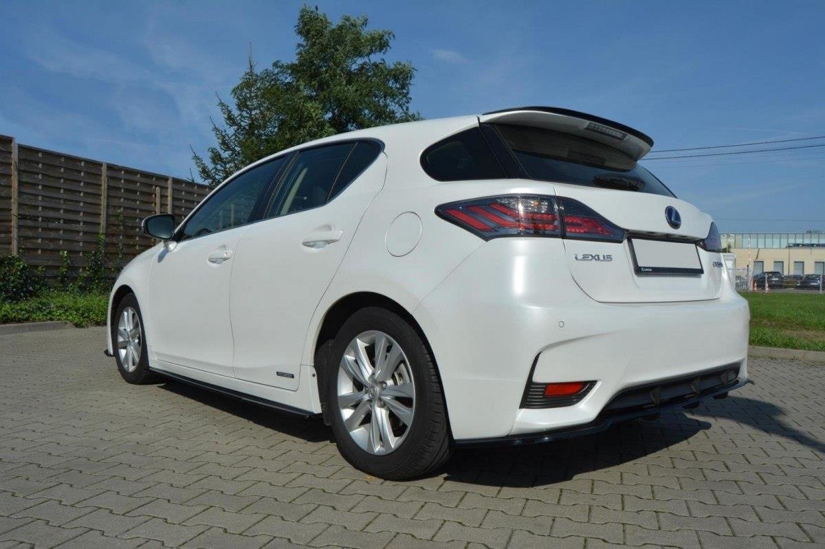 Seitenschweller Ansatz für Lexus CT Mk1 Facelift schwarz Hochglanz
