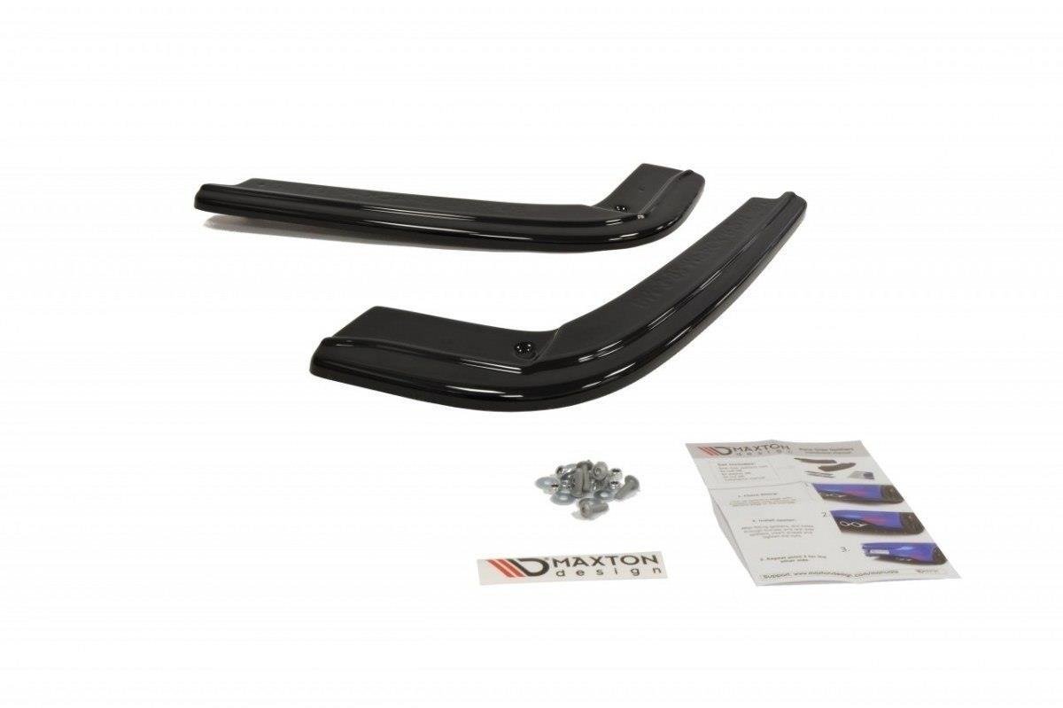 Heck Ansatz Flaps Diffusor für BMW 3er E92 M Paket schwarz Hochglanz