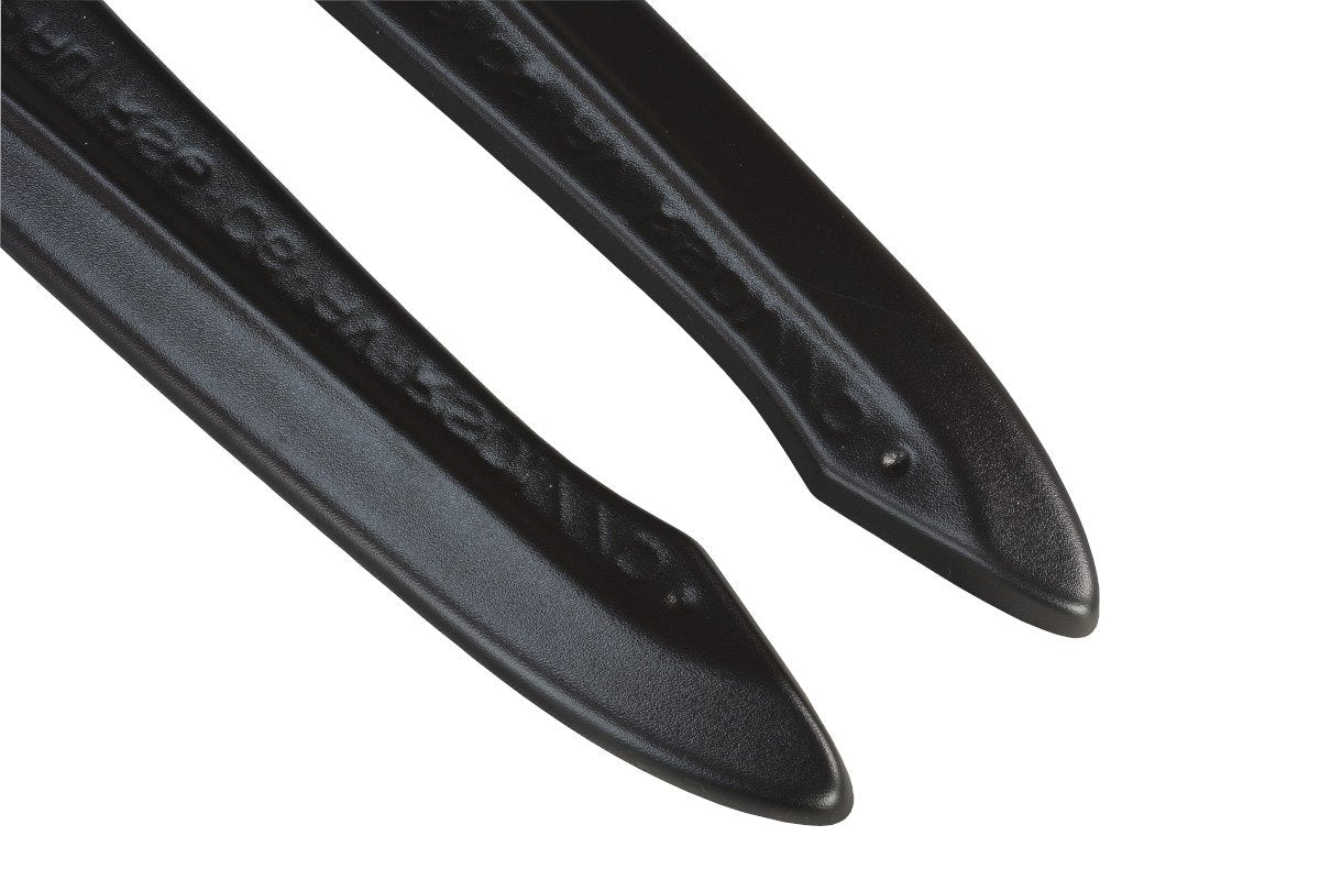 Heck Ansatz Flaps Diffusor für Audi RS6 C6 Avant schwarz Hochglanz