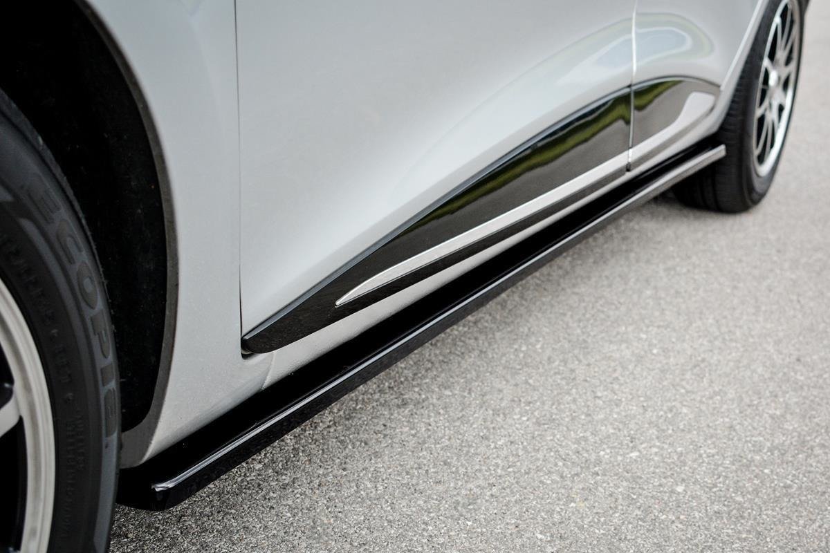Seitenschweller Ansatz für Renault Clio Mk4 schwarz Hochglanz