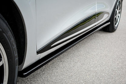 Seitenschweller Ansatz für Renault Clio Mk4 schwarz Hochglanz