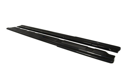 Seitenschweller Ansatz für Renault Laguna mk 3 Coupe schwarz Hochglanz