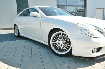 Seitenschweller Ansatz für Mercedes CLS C219 55AMG schwarz matt