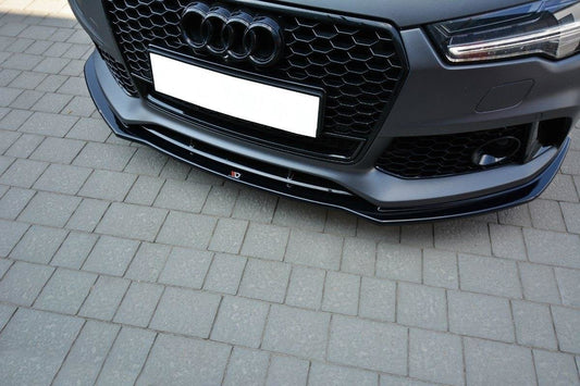Front Ansatz V.1 für Audi RS7 C7 schwarz Hochglanz