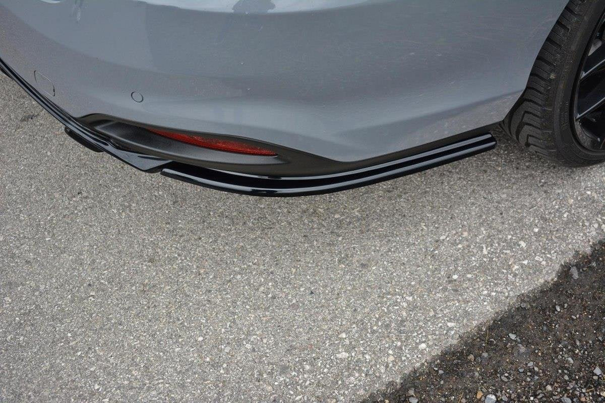 Heck Ansatz Flaps Diffusor für Fiat Tipo S-Design schwarz Hochglanz