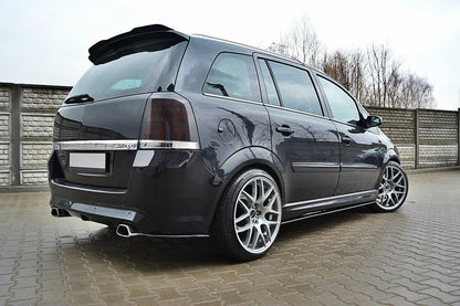 Heck Ansatz Flaps Diffusor für OPEL ZAFIRA B OPC / VXR schwarz Hochglanz