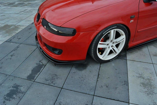 Front Ansatz für v.1 Seat Leon Mk1 Cupra schwarz Hochglanz