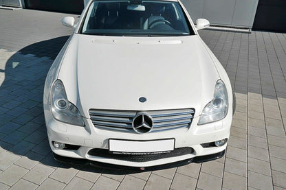 Front Ansatz V.1 für Mercedes CLS C219 55AMG schwarz Hochglanz