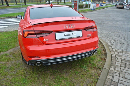 Heckansatz Audi A5 F5 S-Line  schwarz Hochglanz